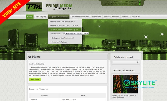 new cms website primemedia1 1