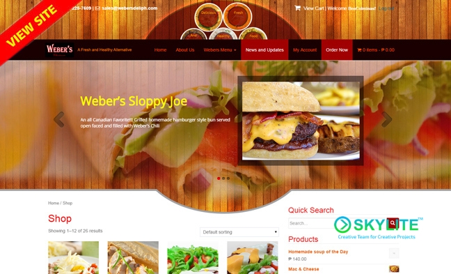 new ecomerce website webers delicatessen1 1