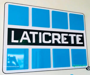 latecrete metal sign 1