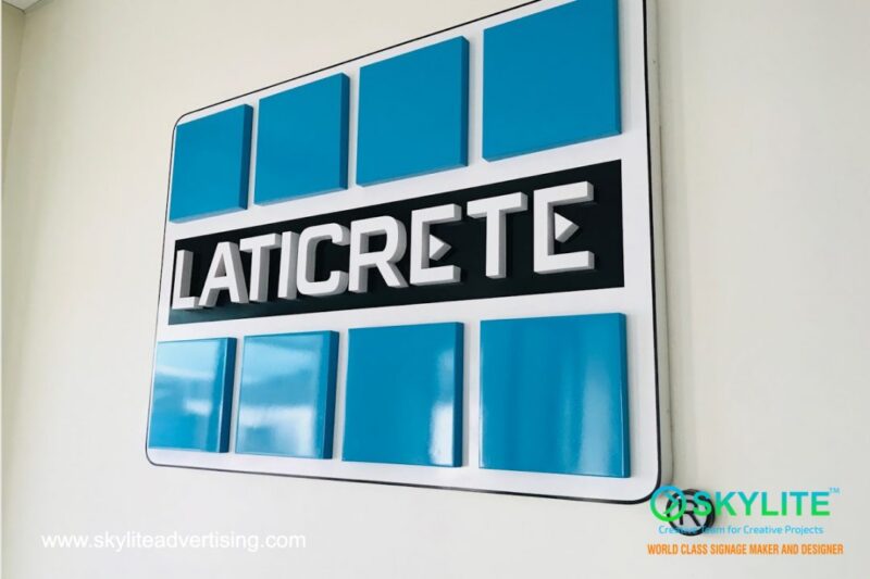 laticrete international logo stainless sign 3 1