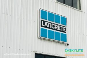 laticrete international logo stainless sign 5 1