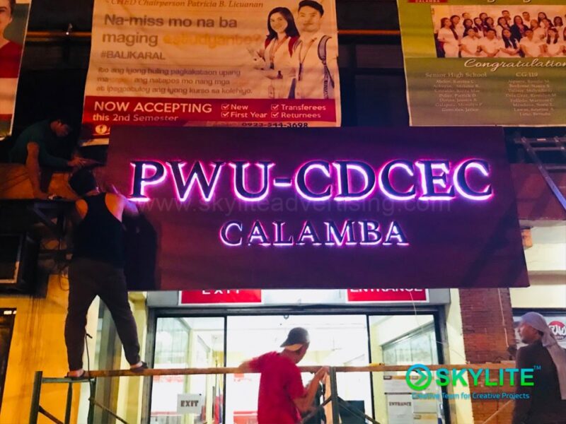 philippine women university stainless sign 4 1