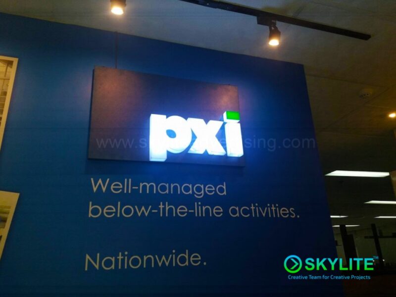 pxi acrylic sign on acp 1 1
