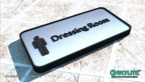doorSigns dressing room aluminum 2 1