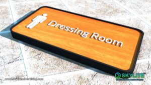 doorSigns dressing room wood laminates 4 1