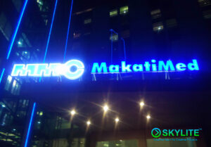 makati medical center main entrance signage installation 03 1