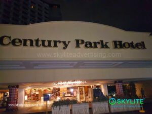 century park hotel brass sign philippines 1 1