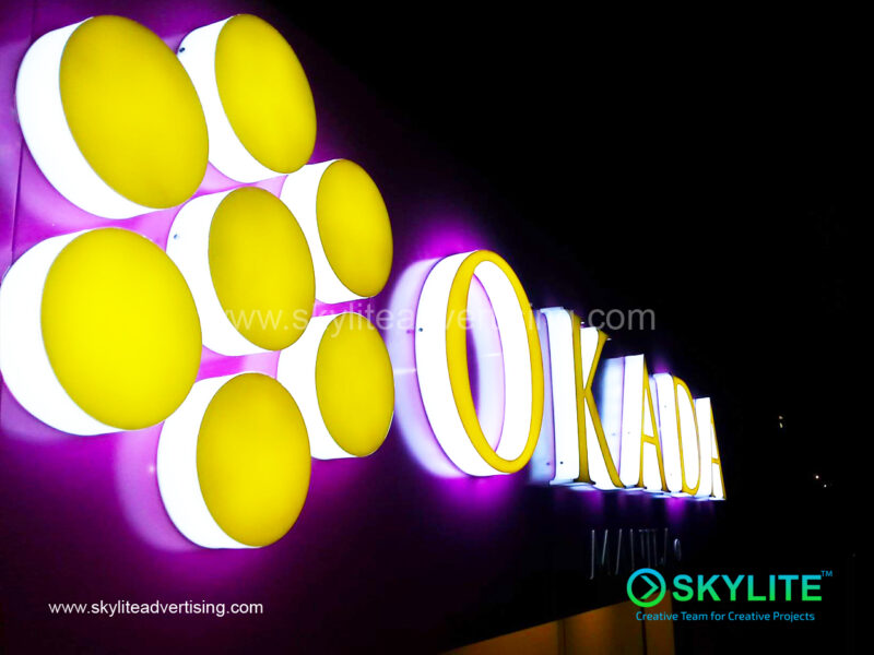 okada manila acrylic lighted signage philippines 1 1