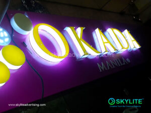 okada manila acrylic lighted signage philippines 4 1