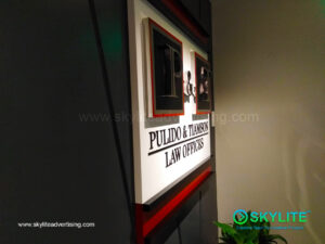 pulido and tiamson law office custom stainless sign philippines 1 1