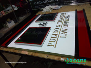 pulido and tiamson law office custom stainless sign philippines 2 1