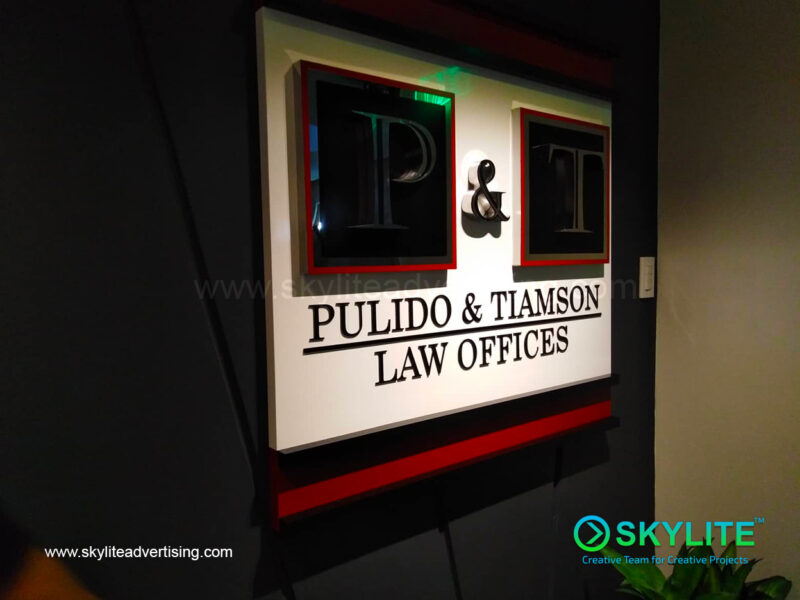 pulido and tiamson law office custom stainless sign philippines 3 1