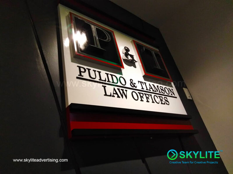 pulido and tiamson law office custom stainless sign philippines 4 1