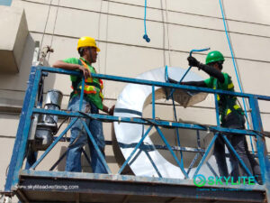 dismantling of the medical city stainless sign 3 1