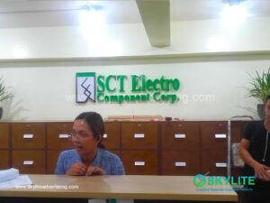 sct electro component custom build up sign 1 1
