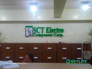 sct electro component custom build up sign 2 1