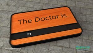 door sign 6 25x11 directprinted doctor is in0001 1