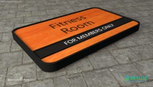 door sign 6 25x11 directprinted fitness room0000 1