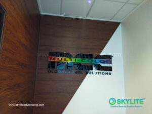 multicolor build up sign with led 8 1