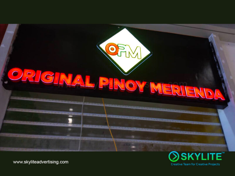 original pinoy merienda build up acrylic sign 1 1