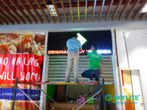 original pinoy merienda build up acrylic sign 2 1