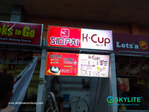 siomai k cup backlit sign 2 1