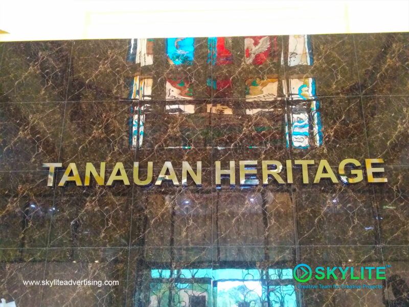 tanauan heritage stainless sign 2 1