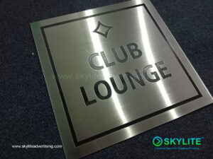 the monarch hotel brass stainless etching sign 10 1