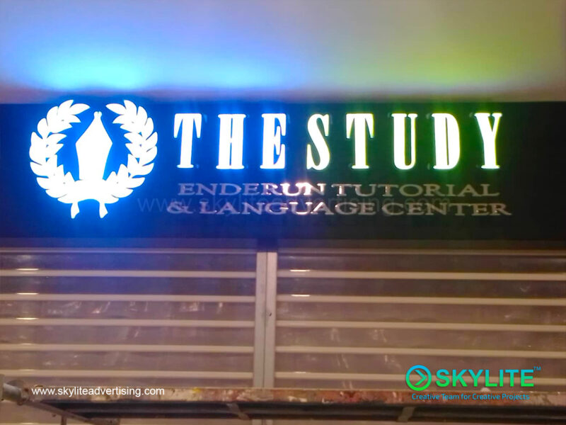 the study enderun custom metal channel letter acrylic sign 2 1