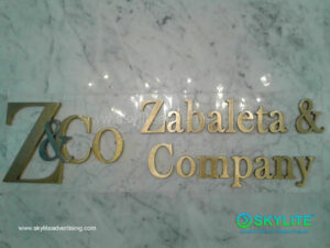 zabaleta and company brass sign 1 1