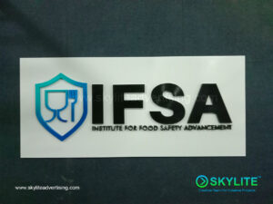 ifsa custom laser cutout sign for greenhills 3 1