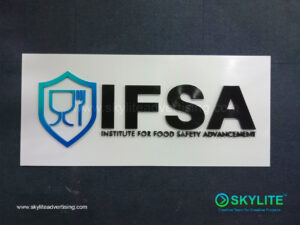 ifsa custom laser cutout sign for greenhills 5 1