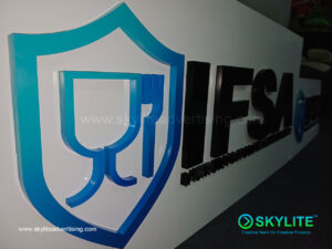 ifsa custom laser cutout sign for greenhills 6 1