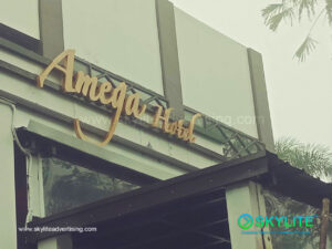 amega hotel tagaytay metal sign 5 1