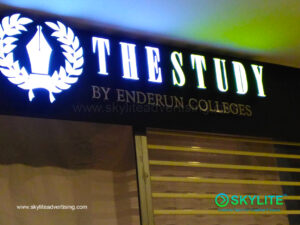 enderun colloges lighted sign with stainless 6 1