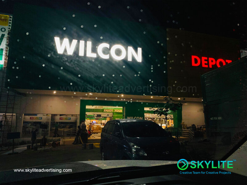 wilcon depot antipolo lighted signage 2 1