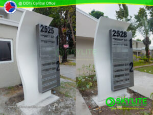 DOTr custom outdoor building directory and indoor signage 04 1