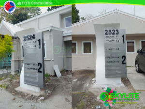 DOTr custom outdoor building directory and indoor signage 05 1