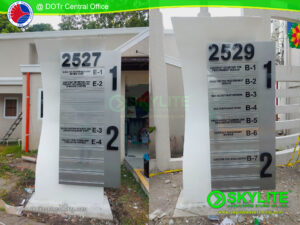 DOTr custom outdoor building directory and indoor signage 06 1