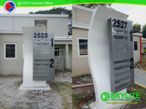 DOTr custom outdoor building directory and indoor signage 08 1