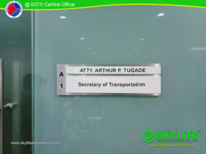 DOTr custom outdoor building directory and indoor signage 10 1
