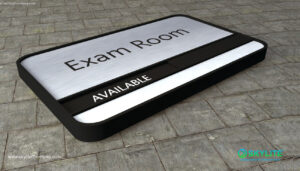 door sign 6 25x11 aluminum exam room0000 1