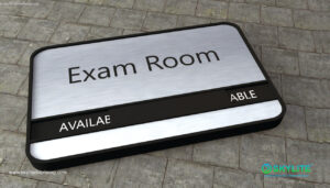 door sign 6 25x11 aluminum exam room0001 1