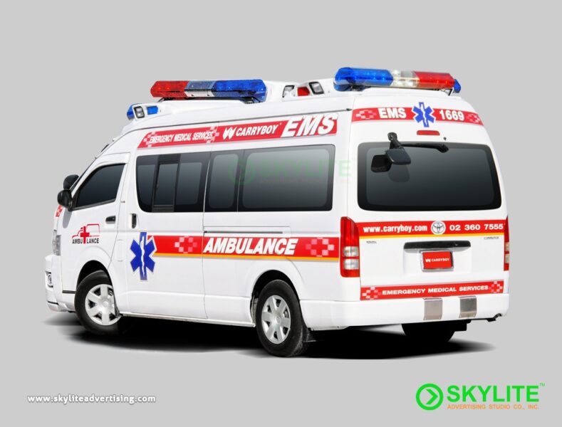 ambulance vehicle graphics sign 2 1 1