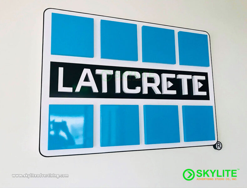 Company Lobby Stainless Build-up Logo Signage