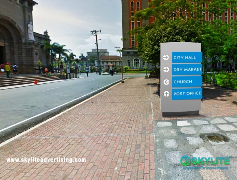 Road Side Lighted Directional Sign