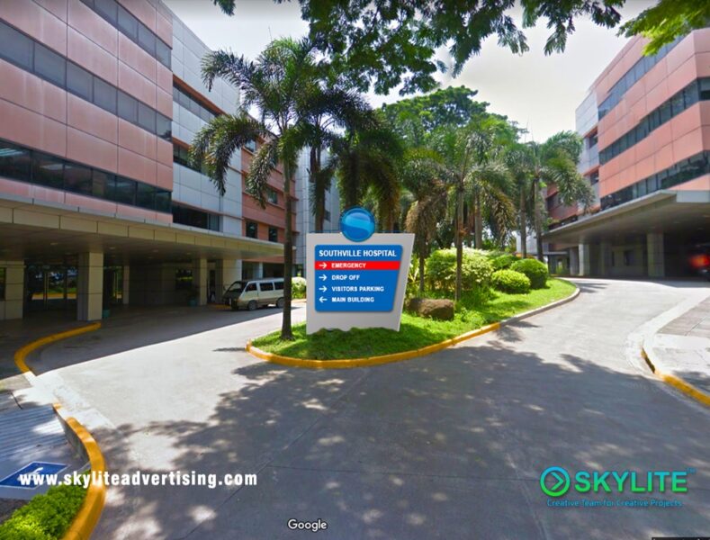 directional sign inside hospital premises 1