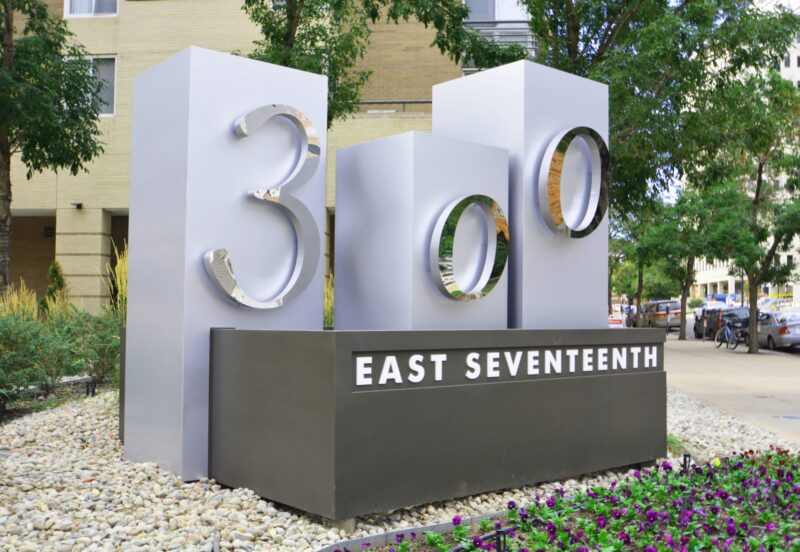 Aluminum Monument Sign with Stainless Letters