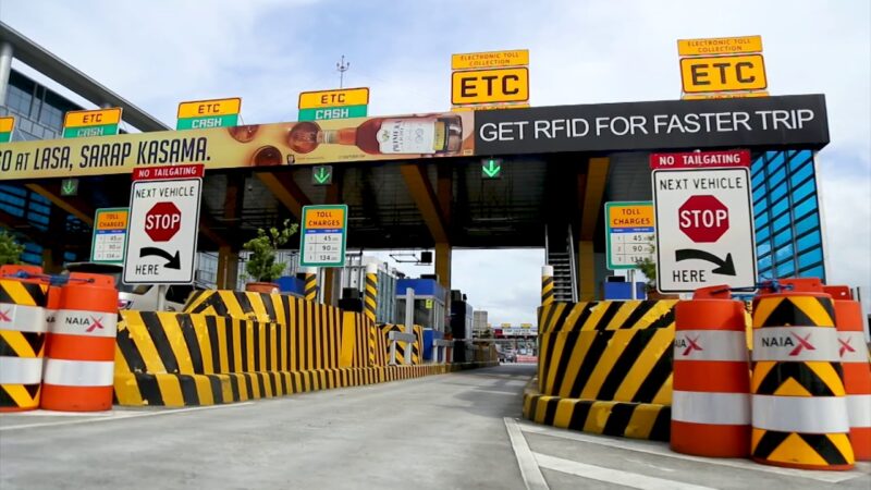 Traffic and Street Sign- Reflective Toll Collection System Lane