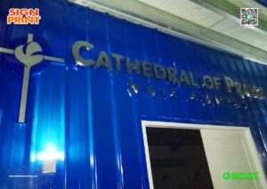 cathedral of praise naic stainless sign 3